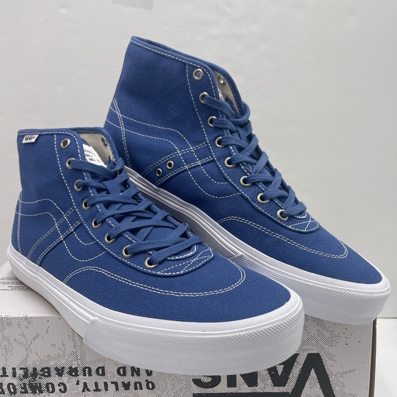Vans Men’s Crockett High Decon
Canvas Blue/White
VN0007QVY6Z Sneakers - Picture 4 of 16